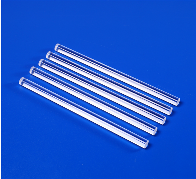 قضيب توجيه الضوء مصنوع من زجاج الكوارتز عالي النفاذية
