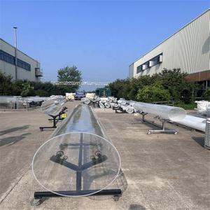 Large OD 200-5000mm Transparent High Transmittance Quartz Tube